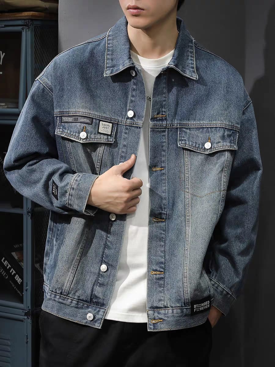 Autumn and winter high-end casual denim jacket